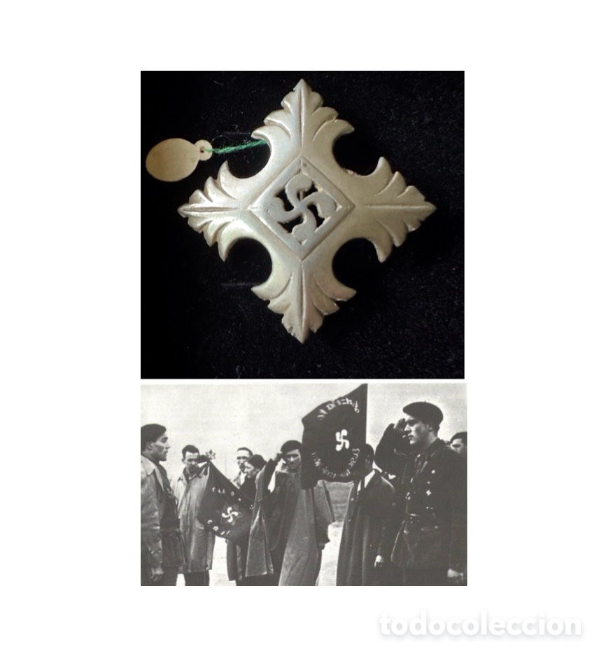 Militaria: Lauburu, emblema de los gudaris vascos (guerreros).