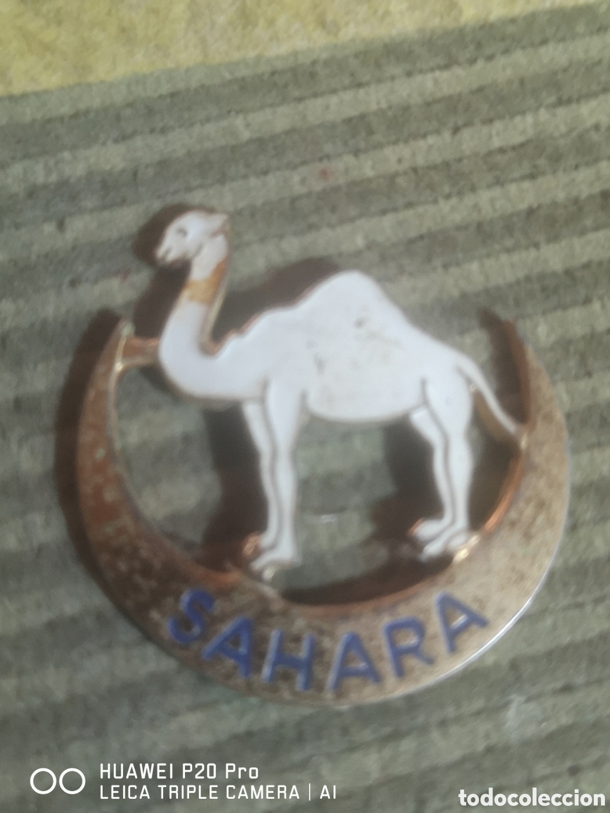 Military Antiques: ANTIGUO EMBLEMA PERMANENCIA EN SAHARA ESPA&Ntilde;OL