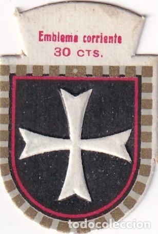 Militaria: ANTIGUO EMBLEMA DE AUXILIO SOCIAL CORRIENTE 30 CTS SERIE O N&ordm; 2 ORDEN DE MALTA A&Ntilde;OS 40