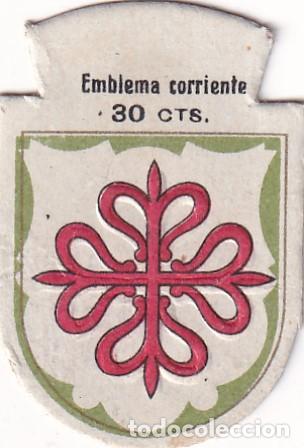 Militaria: Emblema auxilio social, corriente 30 cts, serie O, N&ordm; 3, ORDEN DE CALATRAVA