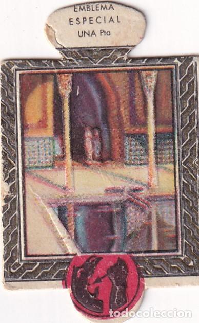 Militaria: Emblema auxilio social, especial 1 pts, serie M, N&ordm; 1, ALHAMBRA