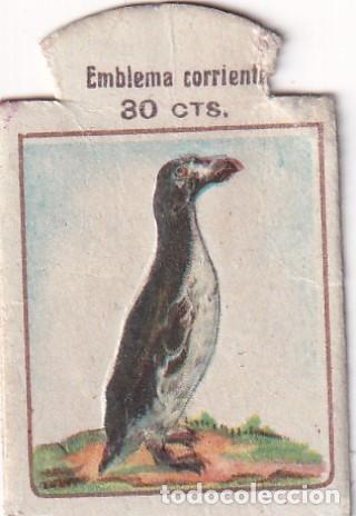 Militaria: EMBLEMA AUXILIO SOCIAL, SERIE P - N&ordm; 6, PING&Uuml;INO BRAQUIAL.