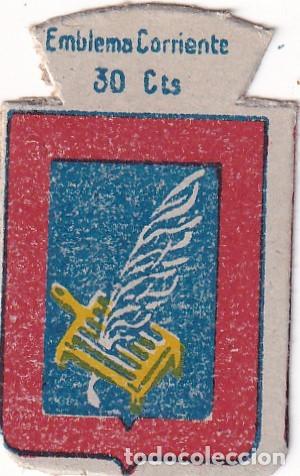 Militaria: AUXILIO SOCIAL. EMBLEMA CORRIENTE. 30 CTS. SERIE X, N&ordm; 2. ESCUDO DE EL ESCORIAL