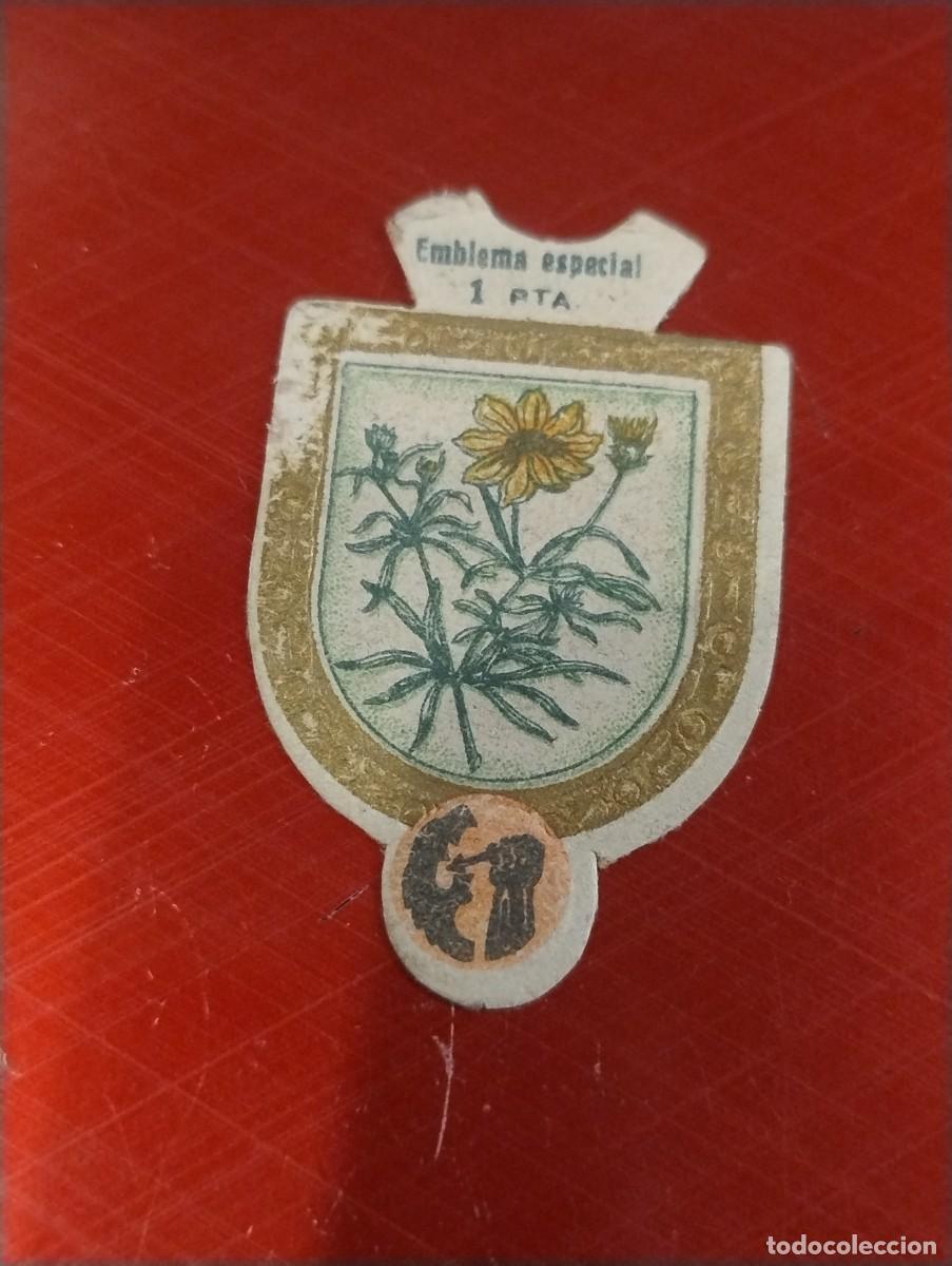 Militaria: Emblema auxilio social, especial 1 pts, serie L, N&ordm; 7, COREOPSIS