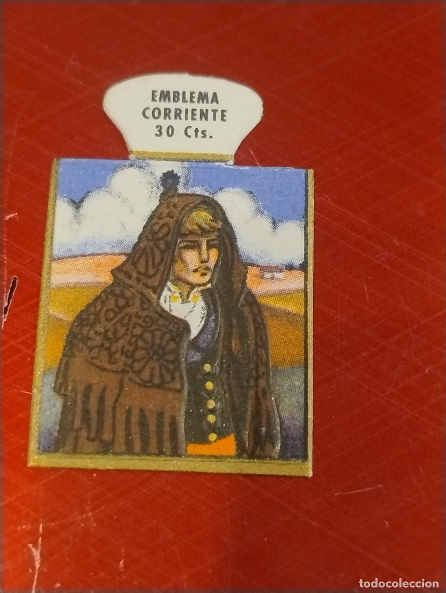 Militaria: Emblema auxilio social, CORRIENTE 30 CTS, serie H, N&ordm; 16, ZAMORA, MOZO DE CARBALES.