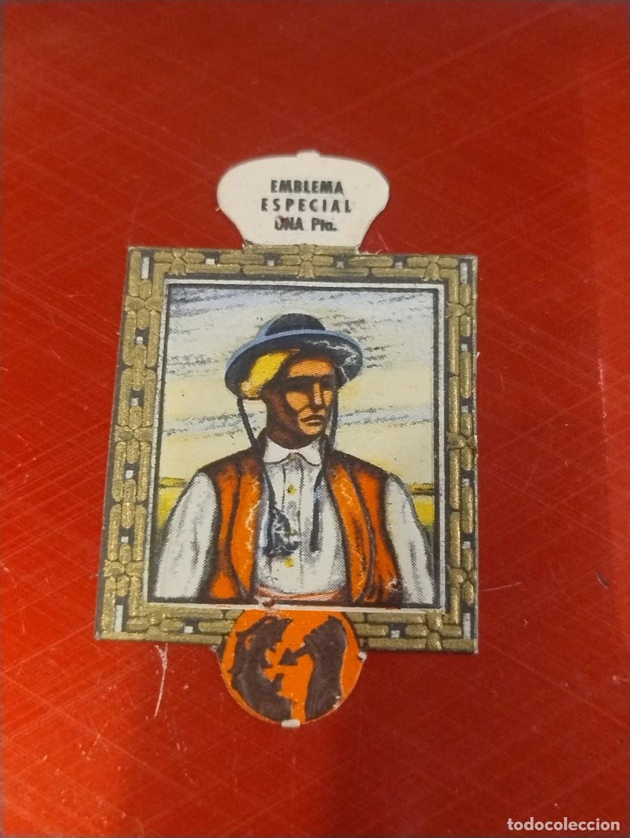 Militaria: Emblema auxilio social, ESPECIAL 1 PTA, serie H, N&ordm; 17, ARAGON, MOZO ANSOTANO.