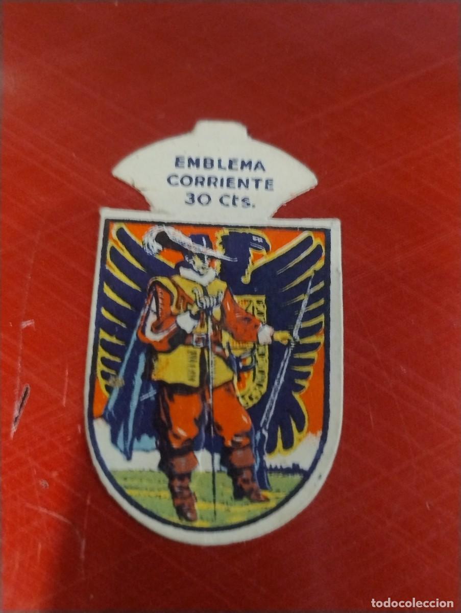 Militaria: Emblema auxilio social, CORRIENTE 30 CTS, serie I, N&ordm; 1, INFANTERIA ESPA&Ntilde;OLA SIGLO XVII