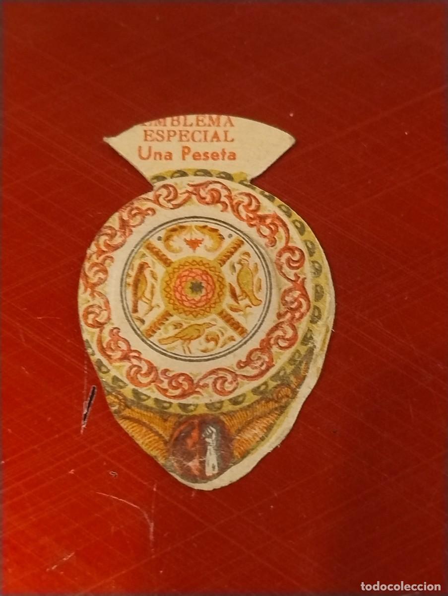 Militaria: Emblema auxilio social, especial 1 pts, serie J, N&ordm; 3, MANISES