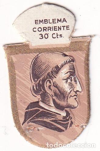 Militaria: Emblema auxilio social, CORRIENTE 30 CTS, serie G, N&ordm; 24, CISNEROS.