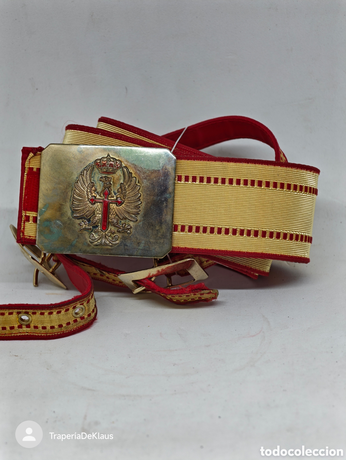 Militaria: cintur&oacute;n de gala de oficial de la Orden Militar de Santiago - car124