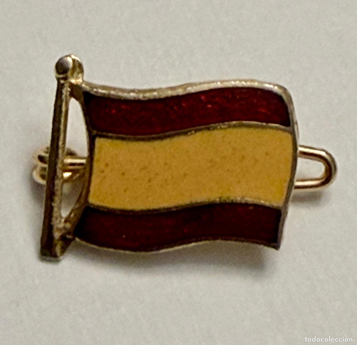 Militaria: INSIGNIA ESMALTADA BANDERA DE ESPA&Ntilde;A