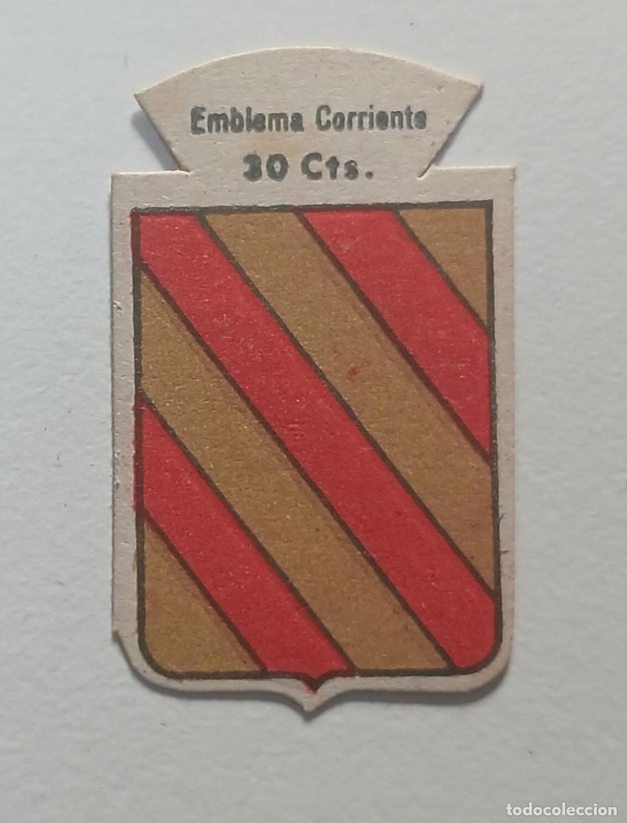 Militaria: Emblema auxilio social, CORRIENTE 30 CTS, serie B, N&ordm; 202, SOUSA.