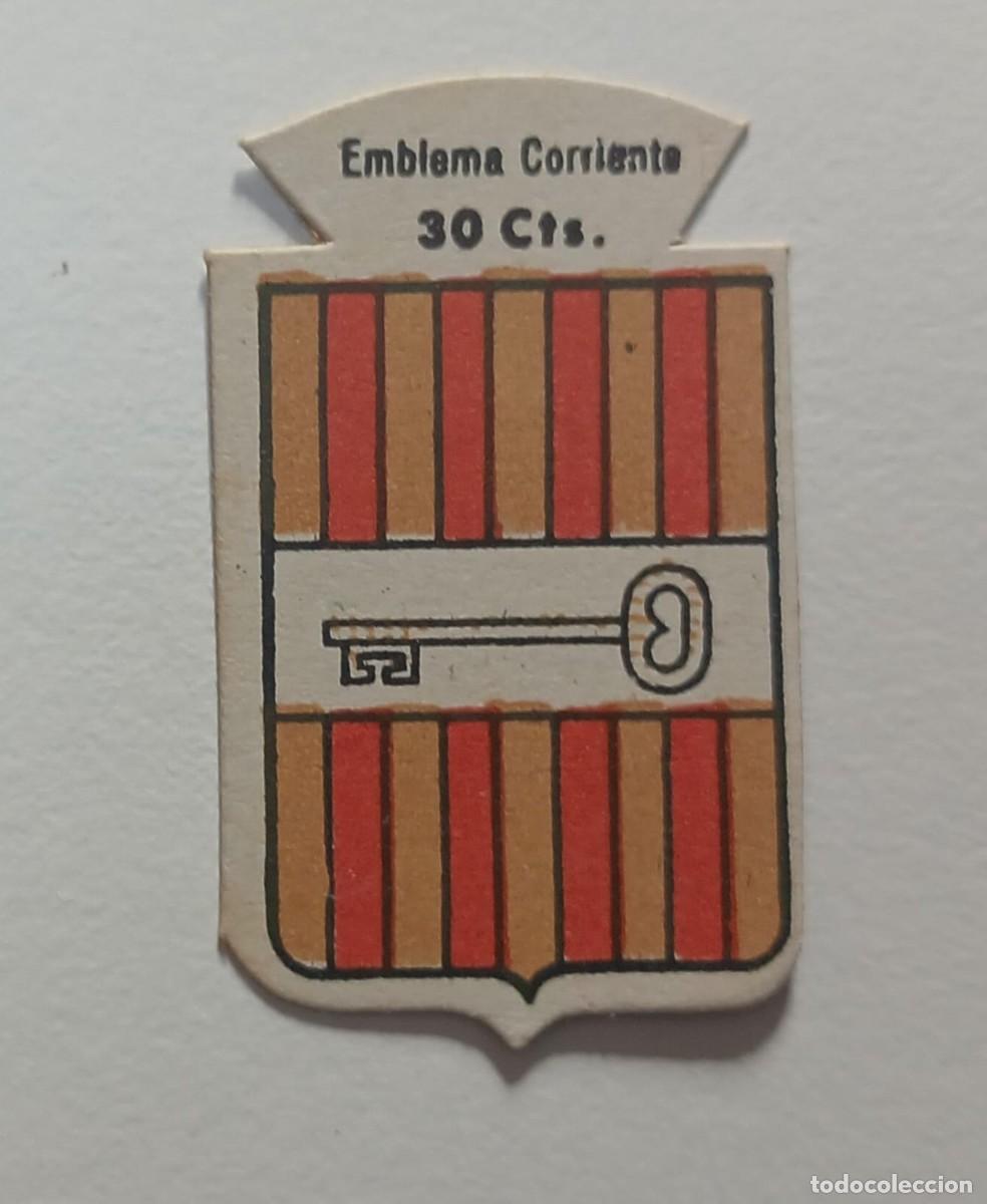 Militaria: Emblema auxilio social, CORRIENTE 30 CTS, serie B, N&ordm; 225, ALCIRA.