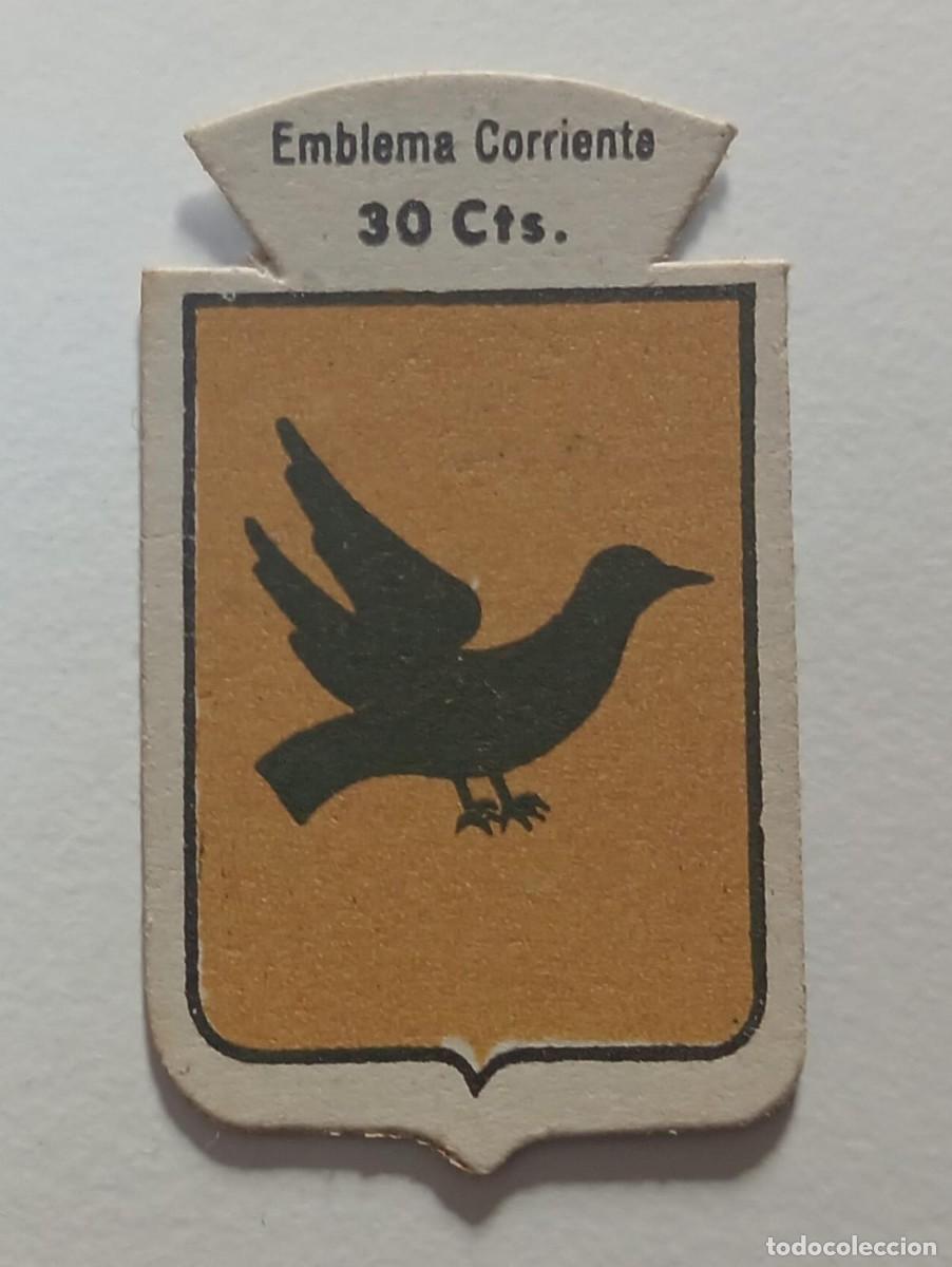 Militaria: Emblema auxilio social, CORRIENTE 30 CTS, serie B, N&ordm; 242, GRALLA.