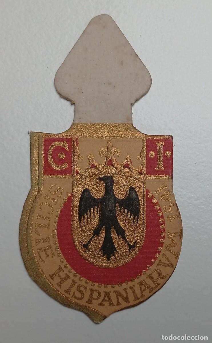 Militaria: Emblema auxilio social, CORRIENTE 30 CTS, serie B, N&ordm; 1, EL GRAN CAPITAN.