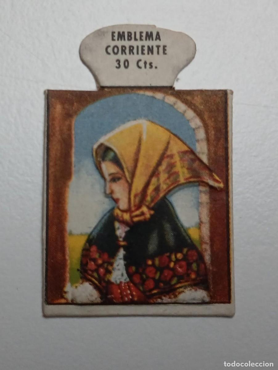 Militaria: Emblema auxilio social, CORRIENTE 30 CTS, serie H, N&ordm; 5, TOLEDO.