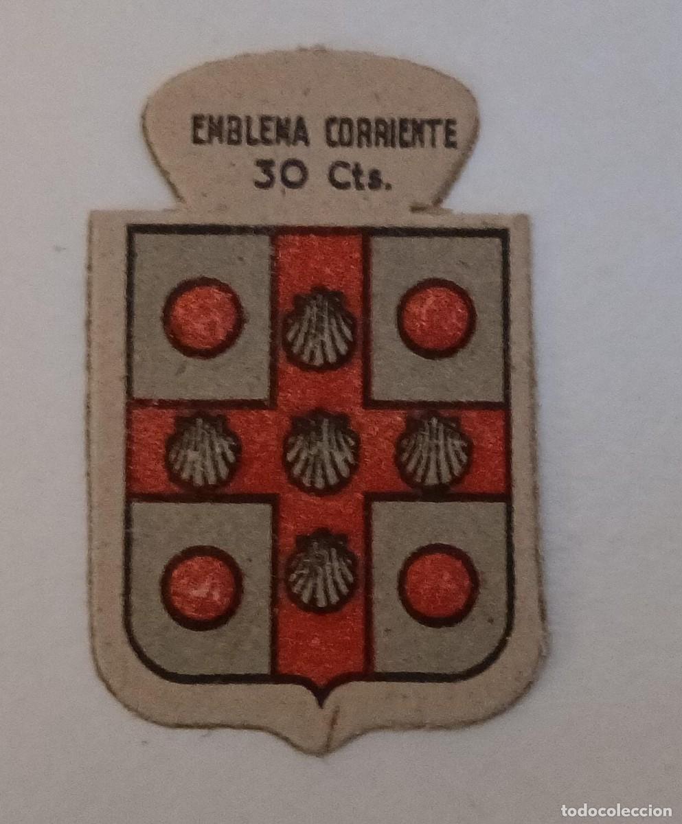 Militaria: Emblema auxilio social, CORRIENTE 30 CTS, serie C, N&ordm; 27, ECHAG&Uuml;E.