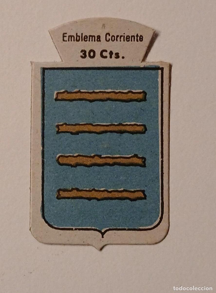 Militaria: Emblema auxilio social, CORRIENTE 30 CTS, serie B, N&ordm; 259, TAMARGO.