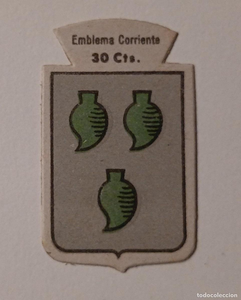 Militaria: Emblema auxilio social, CORRIENTE 30 CTS, serie B, N&ordm; 150, OLASO.