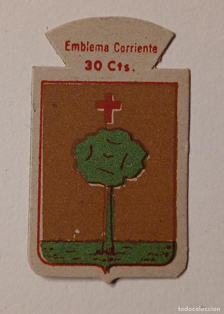 Militaria: Emblema auxilio social, CORRIENTE 30 CTS, serie B, N&ordm; 251, AINSA.