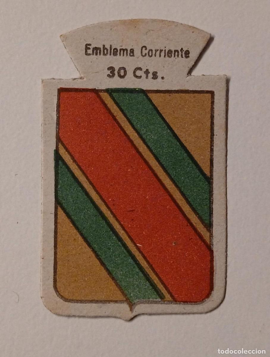 Militaria: Emblema auxilio social, CORRIENTE 30 CTS, serie B, N&ordm; 196, CID-RUY-DIAZ.