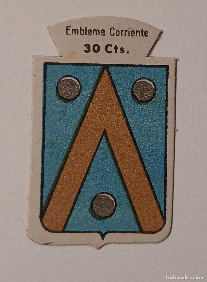 Militaria: Emblema auxilio social, CORRIENTE 30 CTS, serie B, N&ordm; 194, MARONIO.