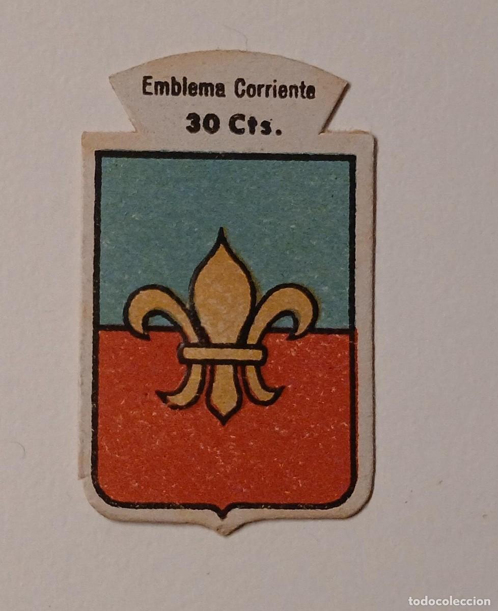 Militaria: Emblema auxilio social, CORRIENTE 30 CTS, serie B, N&ordm; 151, VENEROSO.