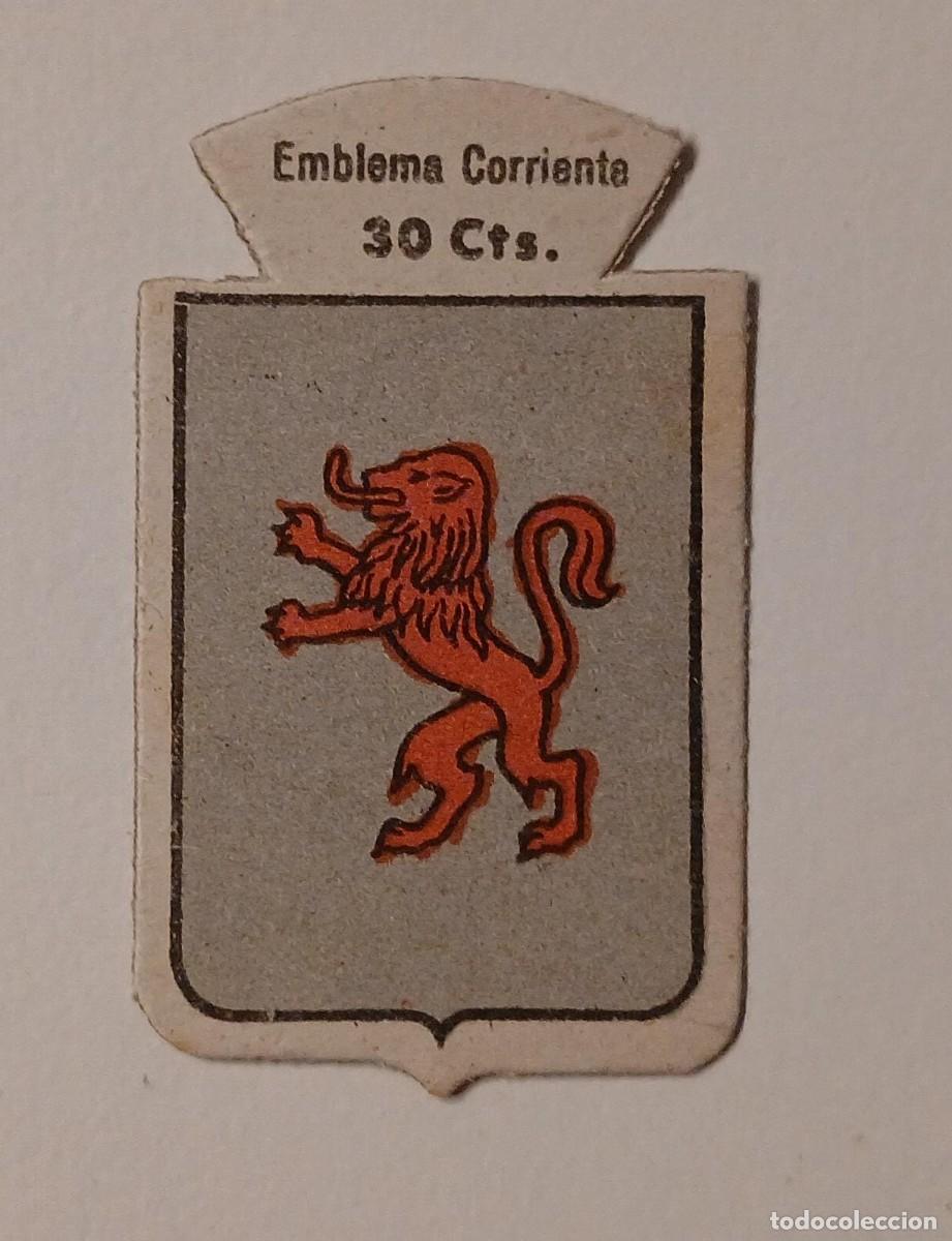 Militaria: Emblema auxilio social, CORRIENTE 30 CTS, serie B, N&ordm; 199, PELAYO.