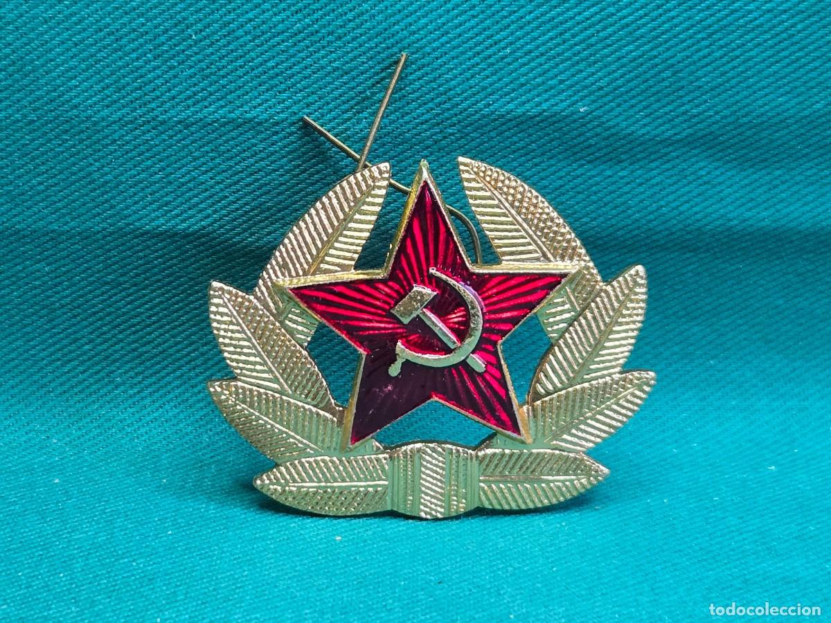 Militaria: INSIGNIA MILITAR RUSA , ESTRELLA HOZ Y MARTILLO