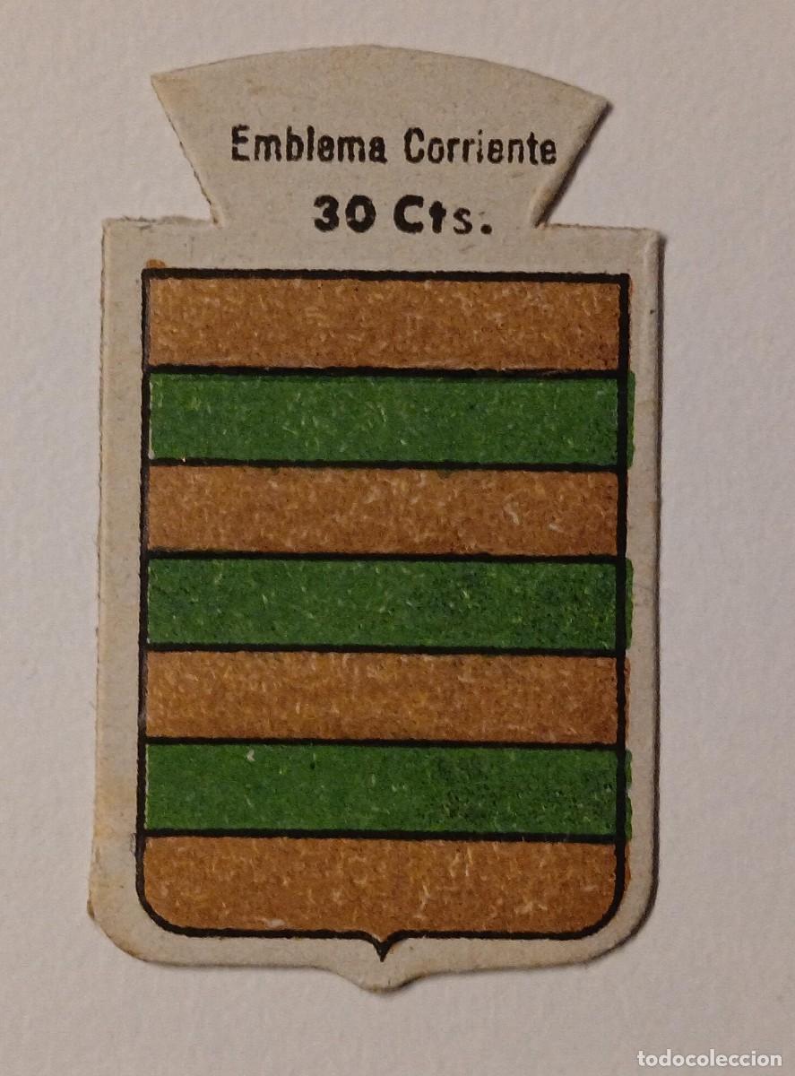 Militaria: Emblema auxilio social, CORRIENTE 30 CTS, serie B, N&ordm; 115, MOLARES.