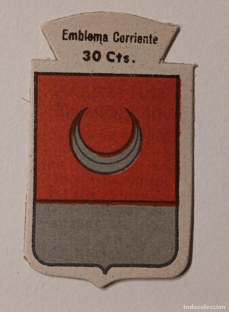 Militaria: Emblema auxilio social, CORRIENTE 30 CTS, serie B, N&ordm; 89, SAN ESTEBAN DE GORMAZ.