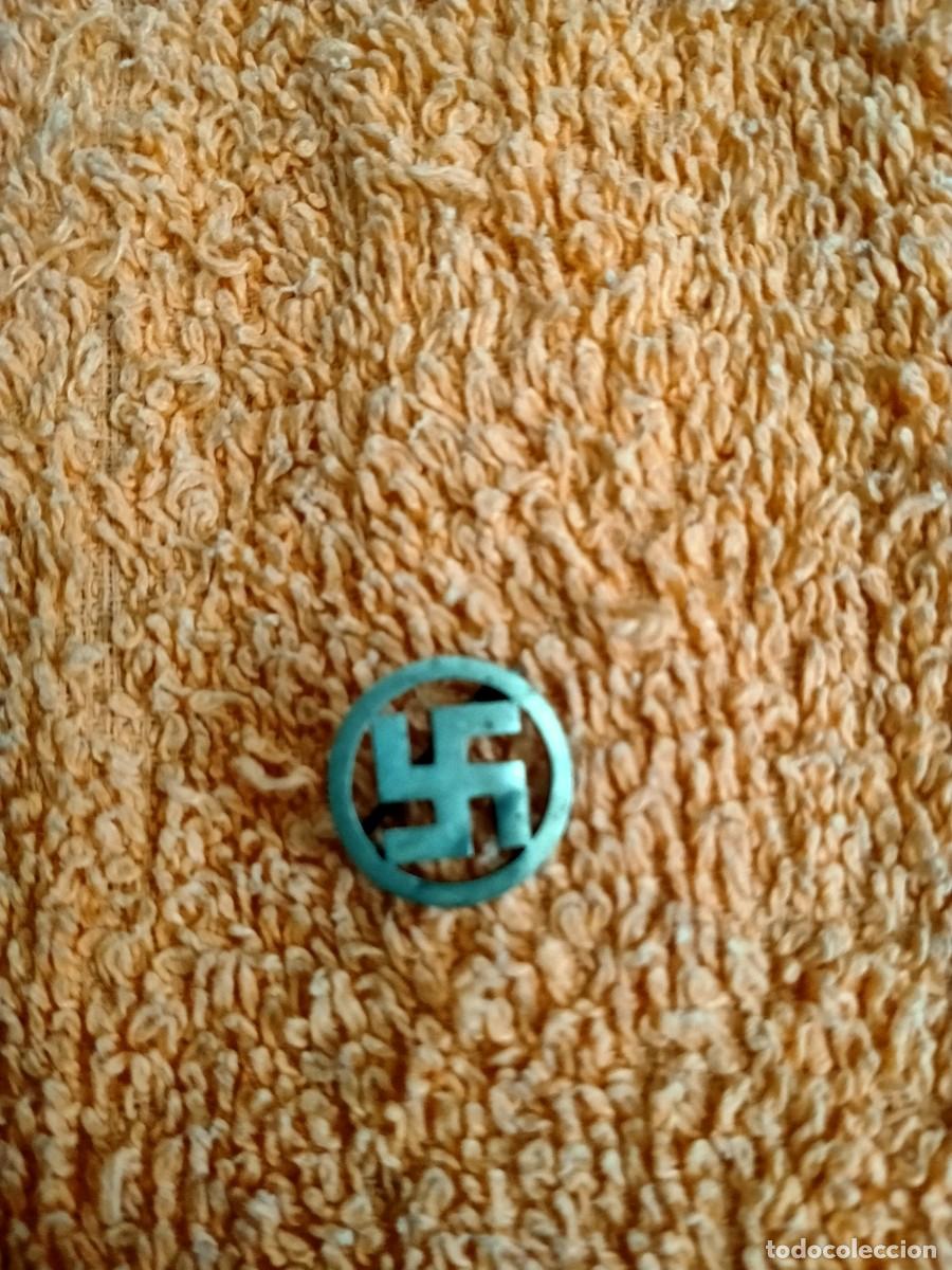 Militaria: broche de svastica creo que plata de epoca