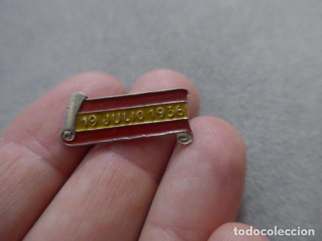 Militaria: Antigua insignia patriotica del 19 de julio 1936, original de guerra civil, franquista.