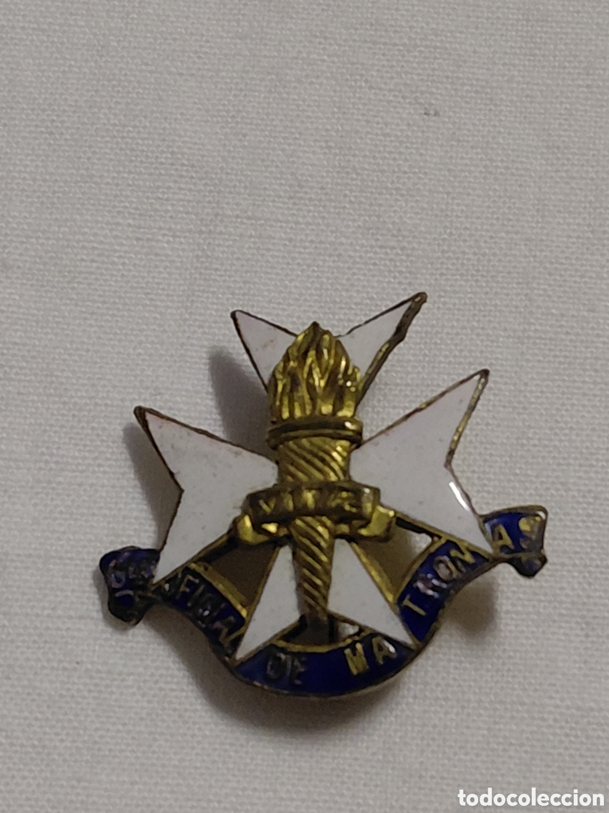 Militaria: ANTIGUO PIN INSIGNIA ESMALTADA ENFERMERIA COLEGIO OFICIAL DE MATRONAS A&Ntilde;OS 50 EPOCA FRANCO