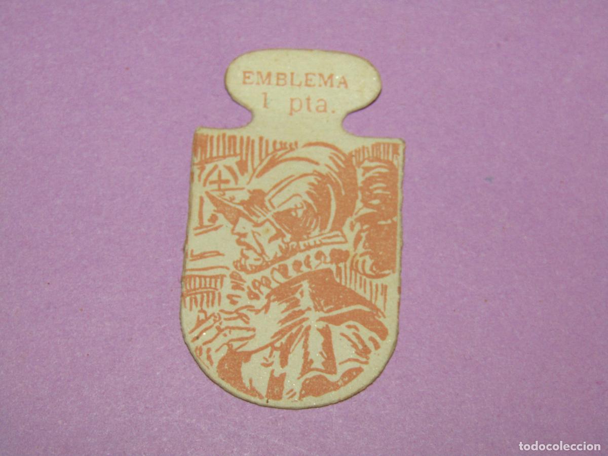 Militaria: Antiguo Emblema Auxilio Social 1 Pta. FRENTE DE JUVENTUDES