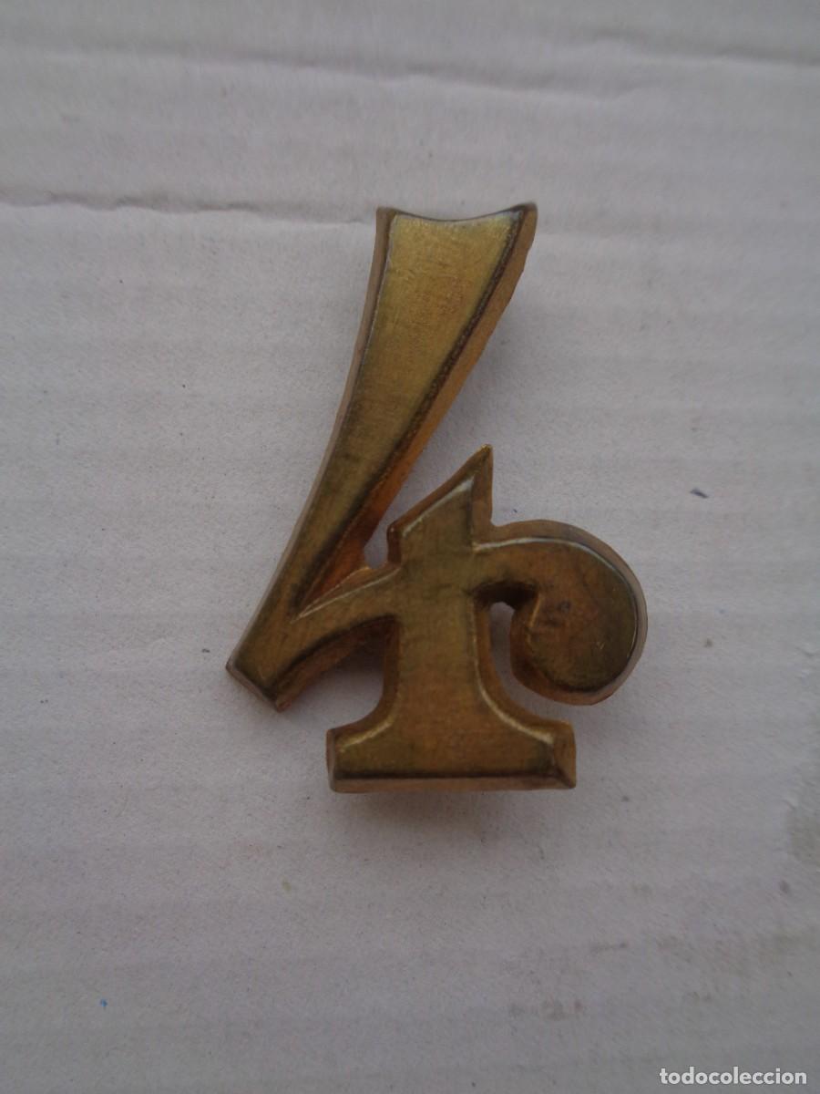 Militaria: NUMERO REGIMENTAL DE CUELLO , EL N&ordm; 4 ( INFANTERIA LA PRINCESA ), EPOCA DE ALFONSO XIII