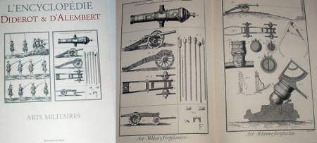 Militaria: LIBRO DE  ARTES MILITARES DE LA ENCICLOPEDIA DIDEROT D&acute;ALAMBERT