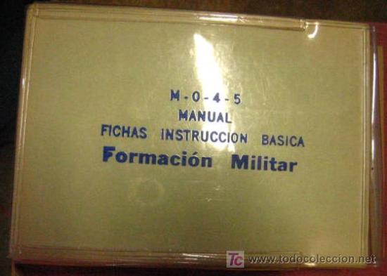 Militaria: Fichas de formacion militar
