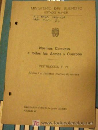 Militaria: Sobre los distintos medios de enlace, 1943, 49 pag.