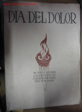 Militaria: Cuaderno, D&iacute;a del dolor, 1944   31 p&aacute;ginas