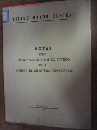 Military Antiques: Organizaci&oacute;n de la divisi&oacute;n de infanter&iacute;a experimental, 1962
