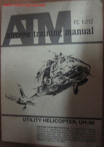 Military Antiques: ATM, Aircrew training manual, utility, Helicopter UH-60