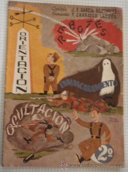 Militaria: Librito de dibujos sobre orientaci&oacute;n, ocultaci&oacute;n, rebotes, enmascaramiento...