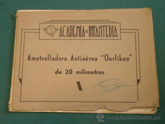 Militaria: Librito Ametralladora Antia&eacute;rea 'Oerlikon' de 20 milimetros