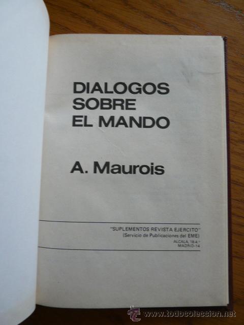 Military Antiques: LIBRO DIALOGO SOBRE EL MANDO