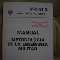 Militaria: MANUAL DE METODOLOGIA DE LA ENSEÑANZA MILITAR. Lote 25676996