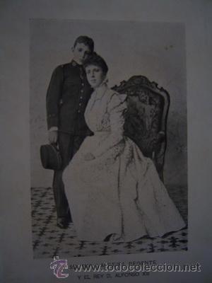 Militaria: FOTOGRAFIA DE S.S.M.M. LA REINA REGENTE Y EL REY ALFONSO XIII VALENTIN GOMEZ