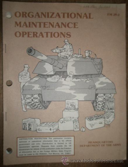 Militaria: Organizational maintenance operations, 100 p&aacute;g., 1975