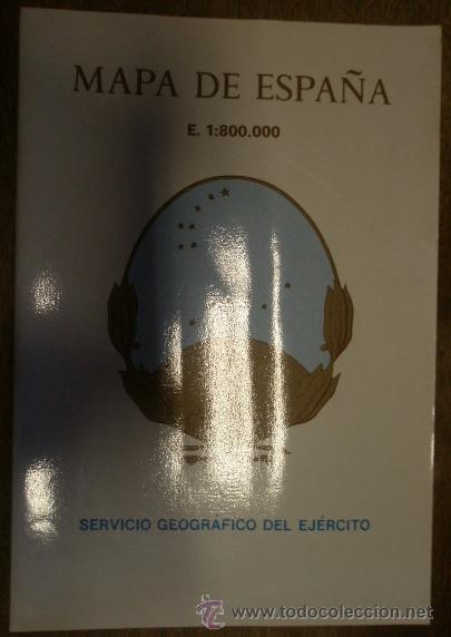Militaria: Libro mapa militar de Espa&ntilde;a, sin fecha