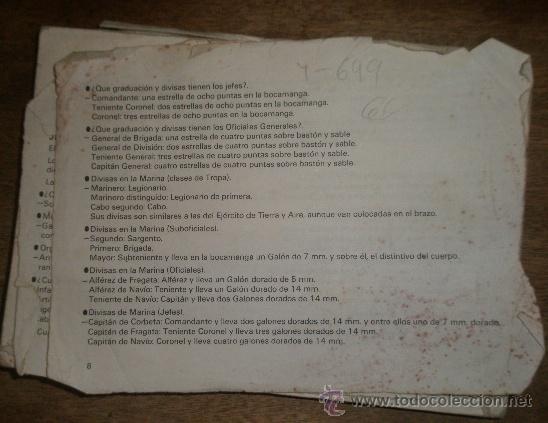 Militaria: Librito incompleto, faltan las primeras p&aacute;ginas, con despieces de armas: Z-70, Super Star...